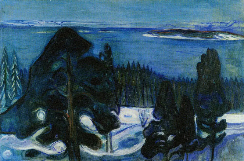 Noche de invierno - Edvard Munch