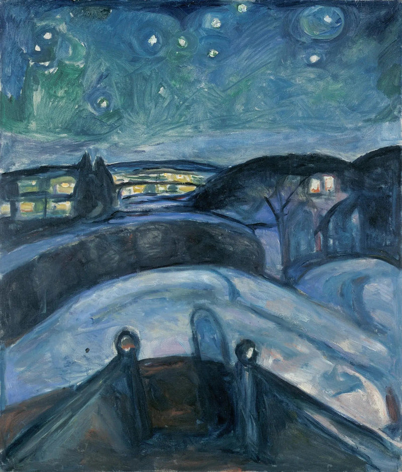 Noche estrellada - Edvard Munch