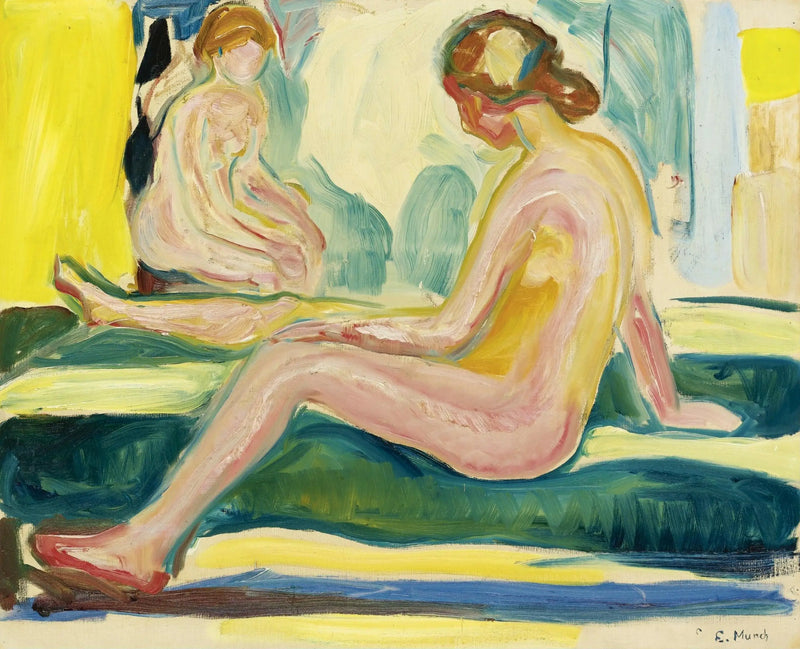 Mujeres desnudas sentadas - Edvard Munch