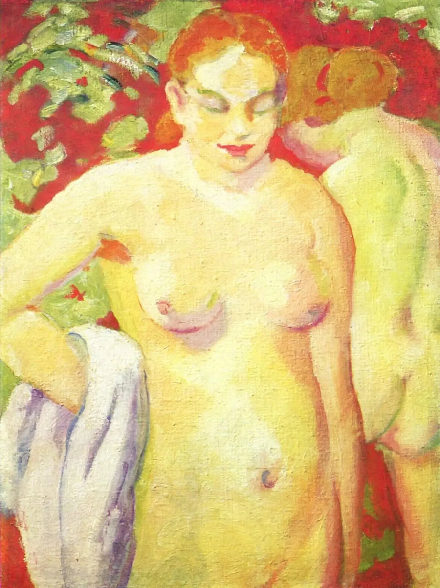 Desnudos sobre cinabrio - Franz Marc