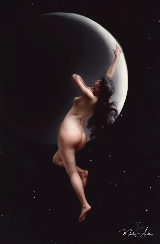 Nymphe de la lune - Luis Ricardo Falero - Reproductions de tableaux et peintures haut de gamme