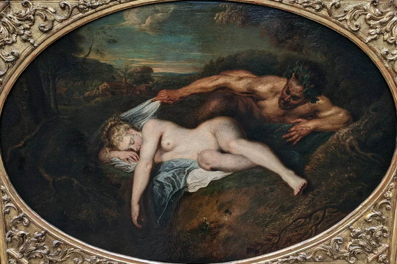 Ninfa y sátiro - Antoine Watteau