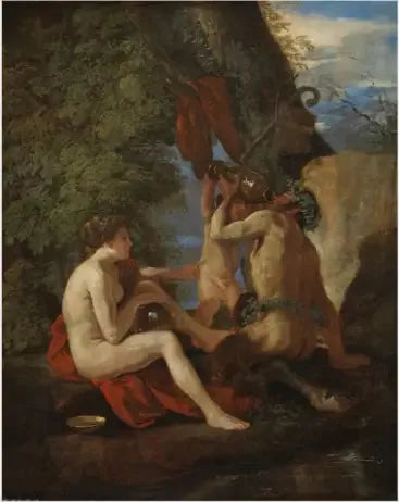 Ninfea y Sátiro - Nicolas Poussin