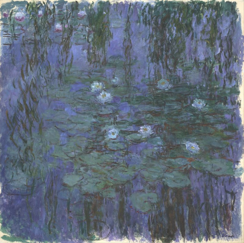 Nenúfares azules, Museo de Orsay W1853 - Claude Monet