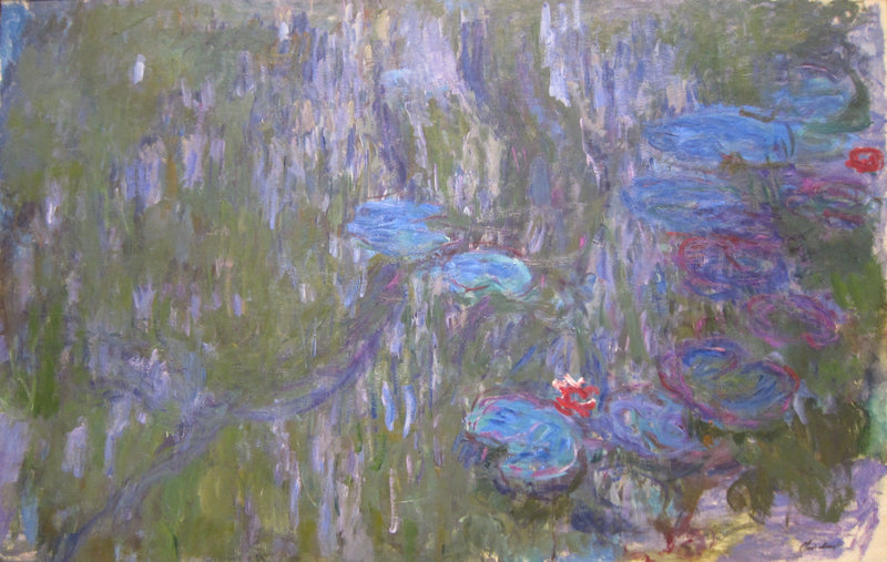 Los lirios de agua, los reflejos de los sauces llorones - Claude Monet