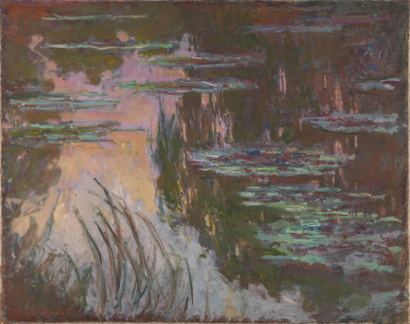Nenúfares al atardecer W1719 - Claude Monet