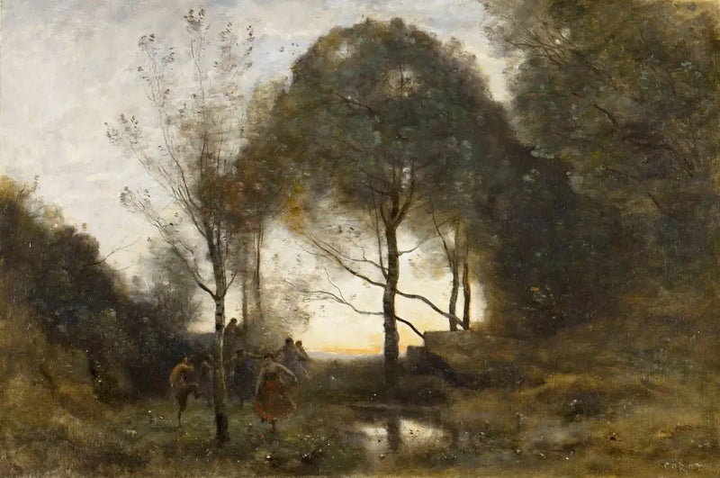 Ninfas y Faunos - Jean-Baptiste Camille Corot