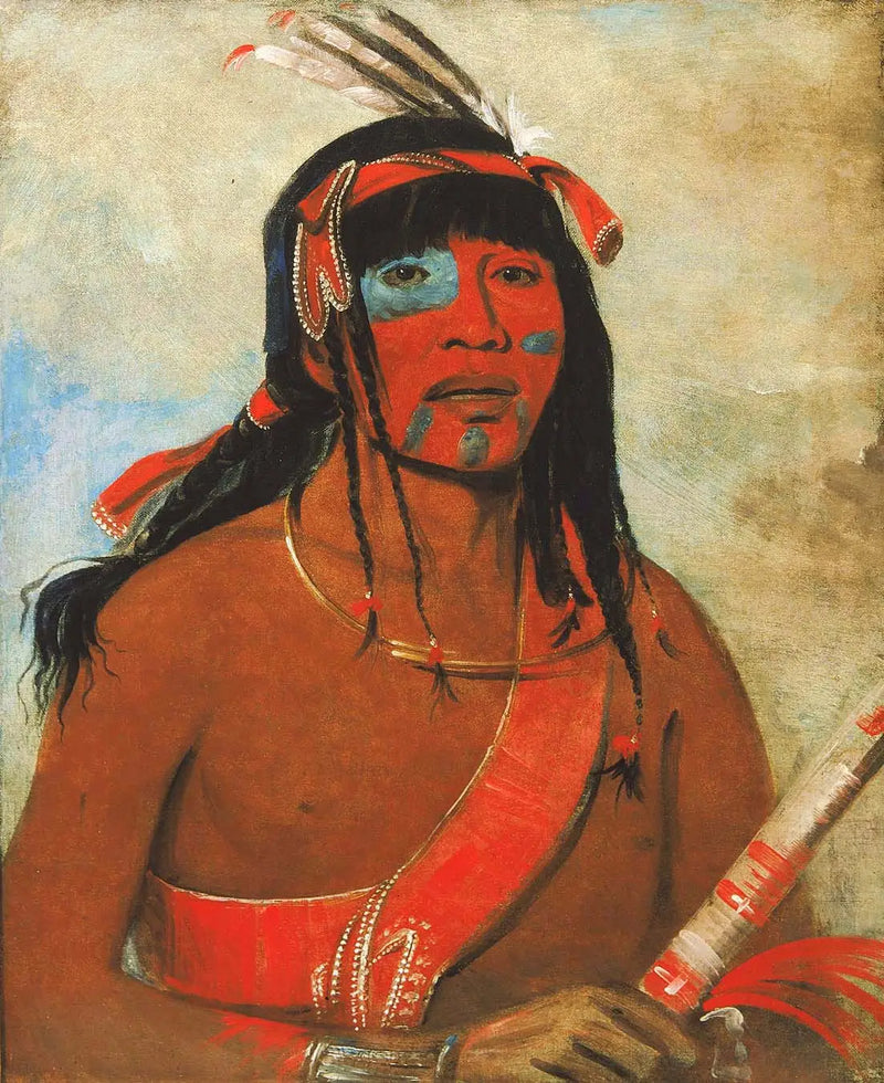 O-tá-wah, l'Ottaway, un guerrero - George Catlin