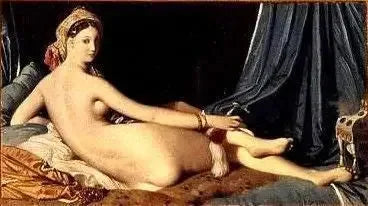 Odalisca reclinada, La gran Odalisca - Jean-Auguste-Dominique Ingres