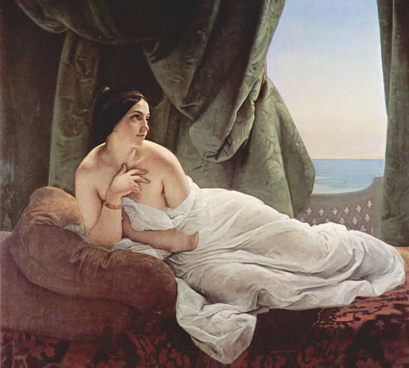 Odalisca extendida - Francesco Hayez