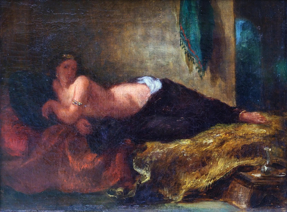 Odalisque - Eugène Delacroix image 1 copie peinte à la main à l’huile