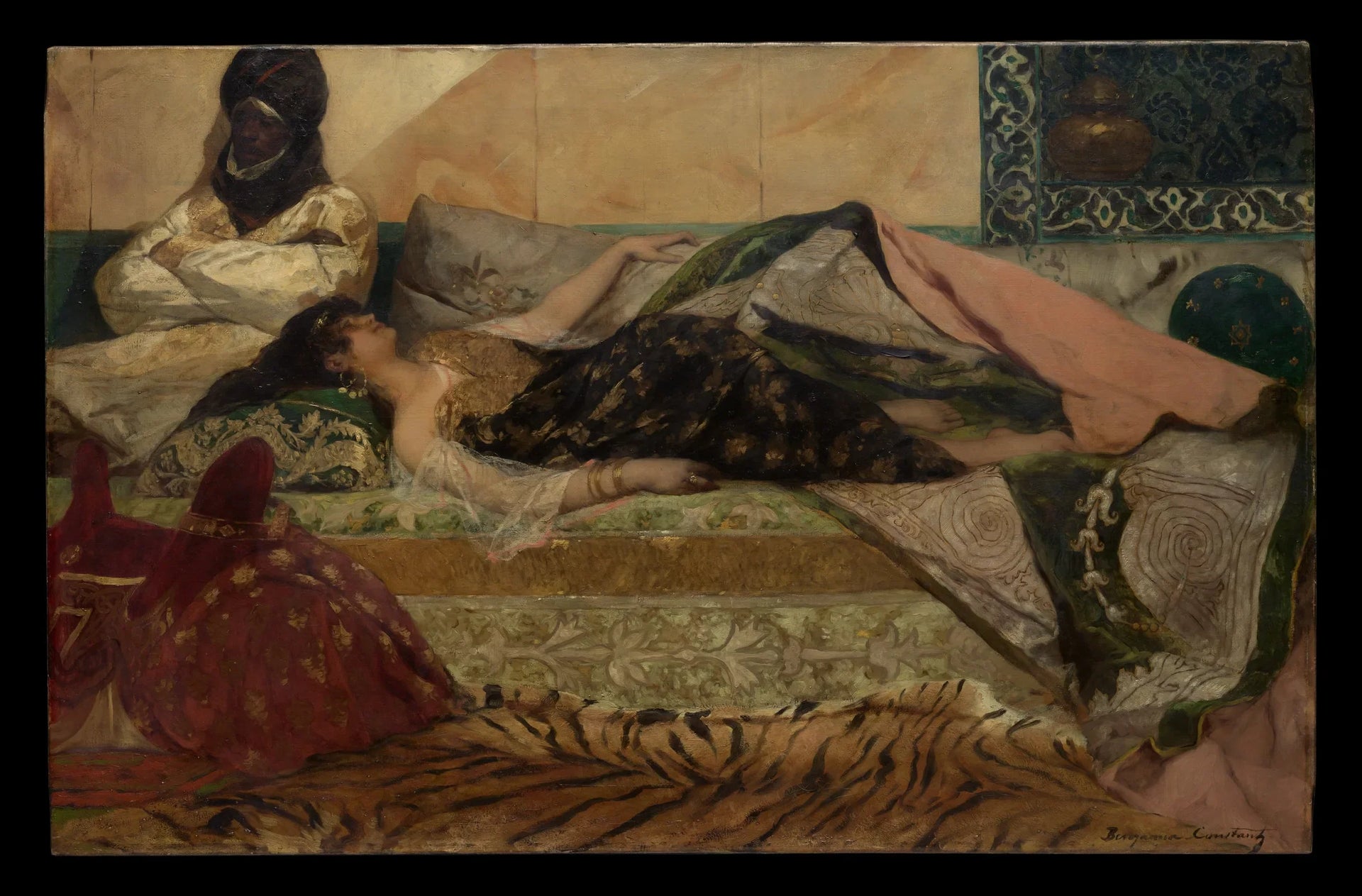 Odalisque - Jean-Joseph Benjamin-Constant image 1 copie de tableau peinte à la main