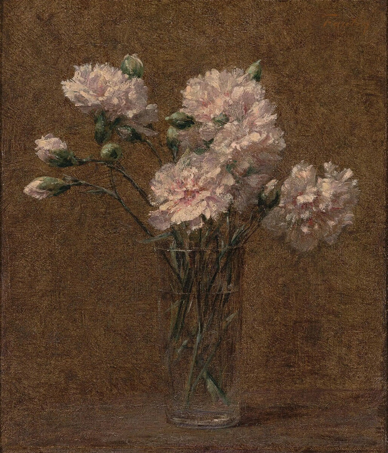 Gafas blancas en un vaso - Henri Fantin-Latour