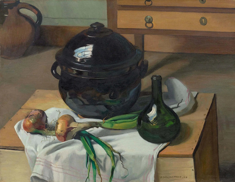 Cebollas y sopa - Félix Vallotton