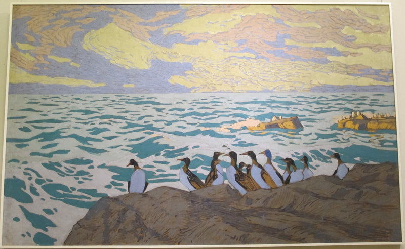 Pájaros (Panel decorativo creado para el pabellón de los suburbios rusos en la Exposición Universal de París de 1900, para el departamento de Siberia) - Konstantin Korovin