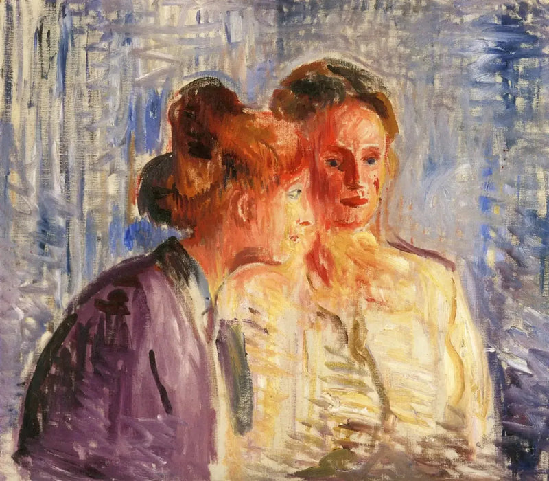 Olga y Rosa Meissner - Edvard Munch