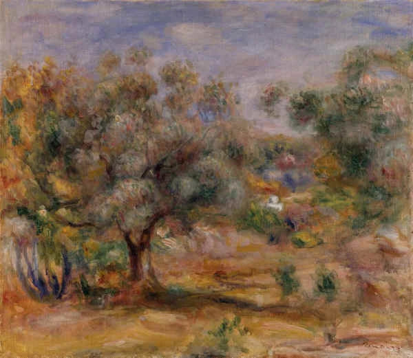 Olivos en el jardín de las Collettes - Pierre-Auguste Renoir