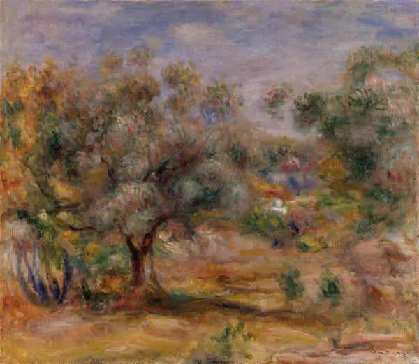 Olivos en el jardín de las Collettes - Pierre-Auguste Renoir