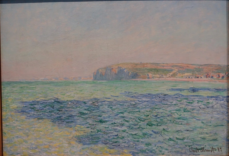 Las sombras sobre el mar, los acantilados de Pourville - Claude Monet