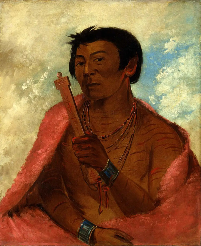 On-sáw-kie, el Sauk, orando - George Catlin