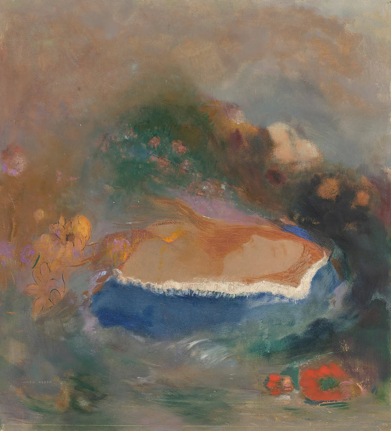 Ophélie, la capa azul sobre las aguas - Odilon Redon