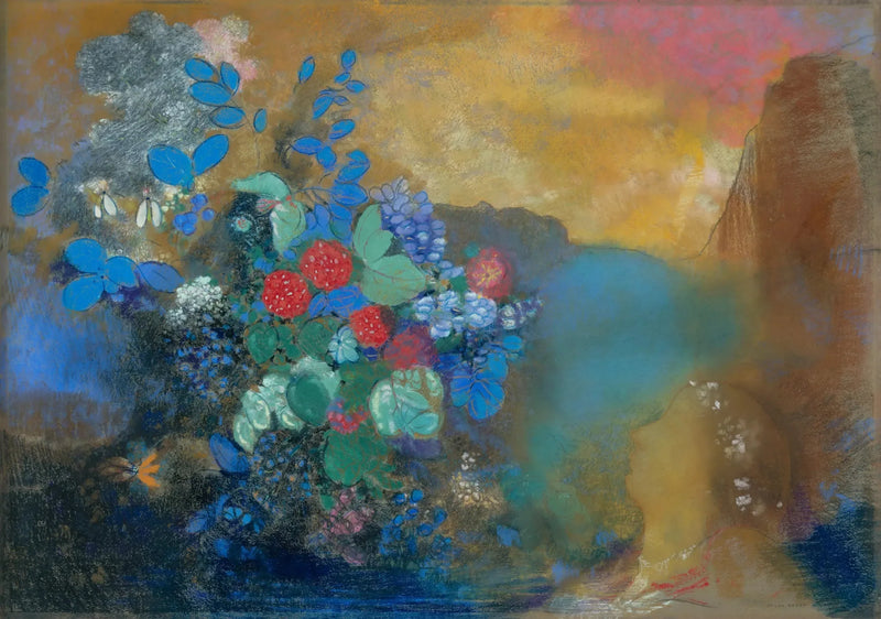 Ofelia entre las flores - Odilon Redon