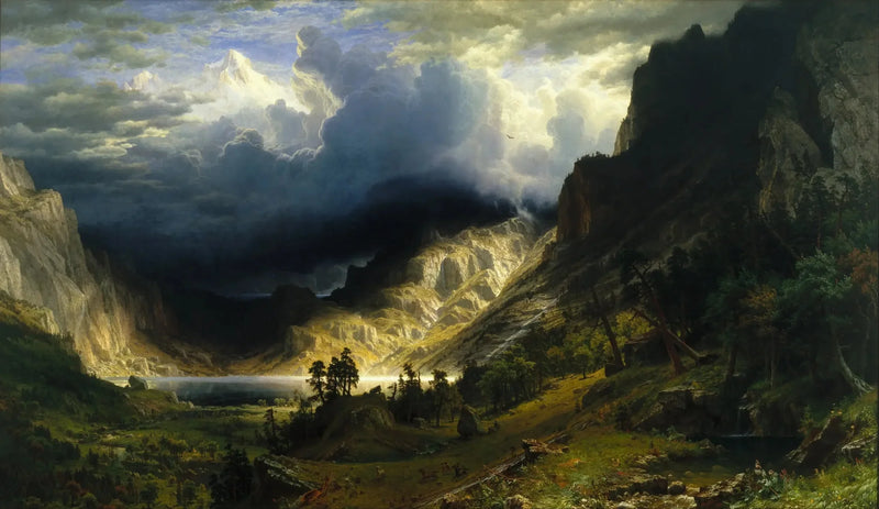 Tormenta en las Montañas Rocosas - Albert Bierstadt