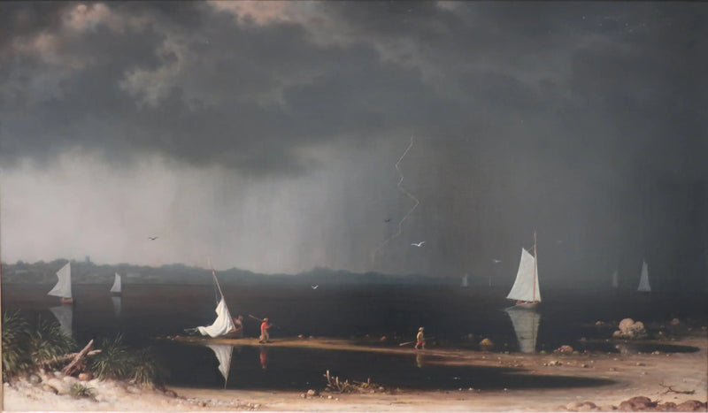 Tormenta sobre la bahía de Narragansett - Martin Johnson Heade