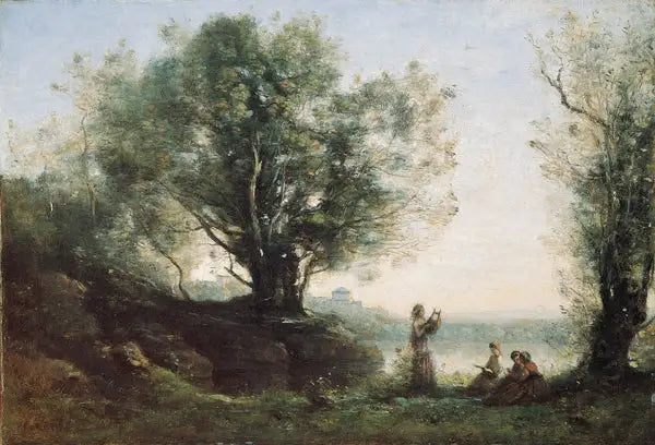 Orfeo llora la muerte de Eurídice - Jean-Baptiste Camille Corot