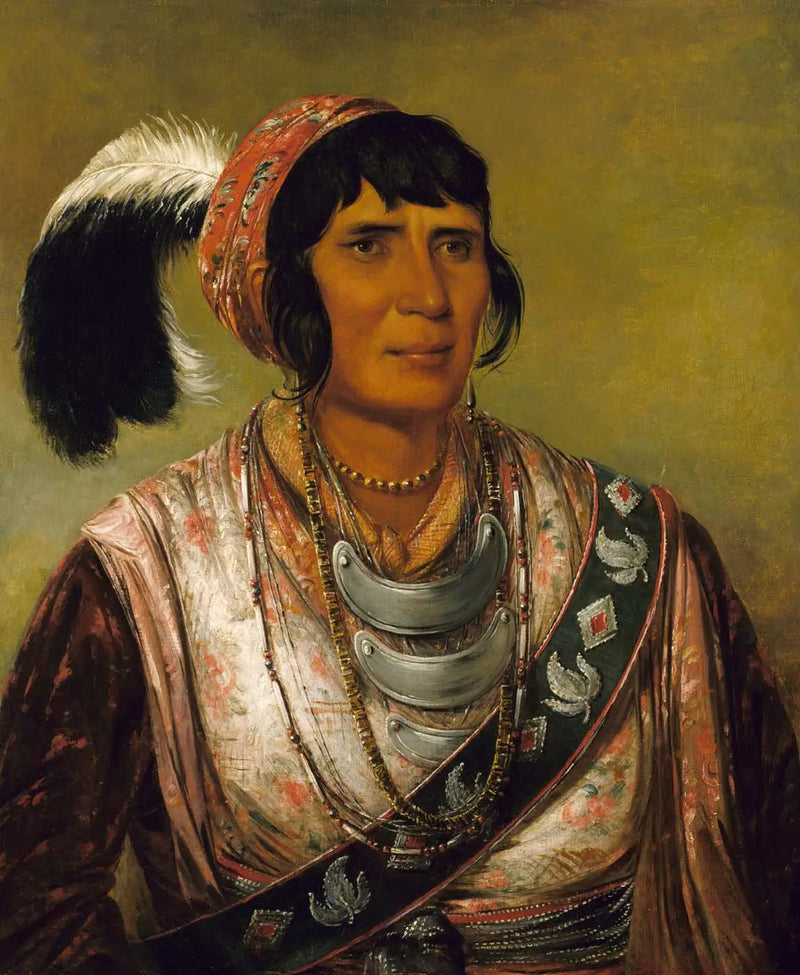 Os-ce-o-lá, la bebida negra, un guerrero de gran distinción - George Catlin