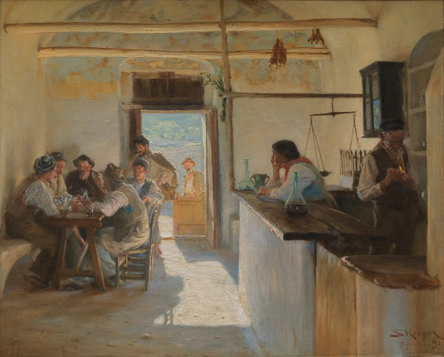 Ostería en Ravello. - Peder Severin Krøyer