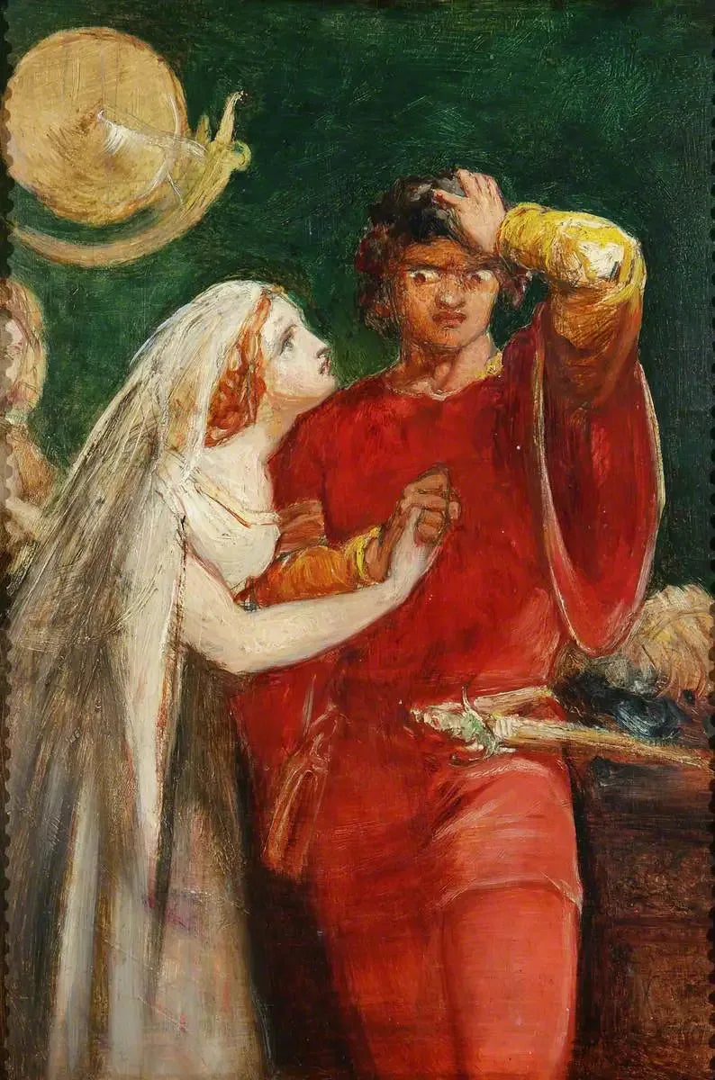 Otelo y Desdémona - John Everett Millais