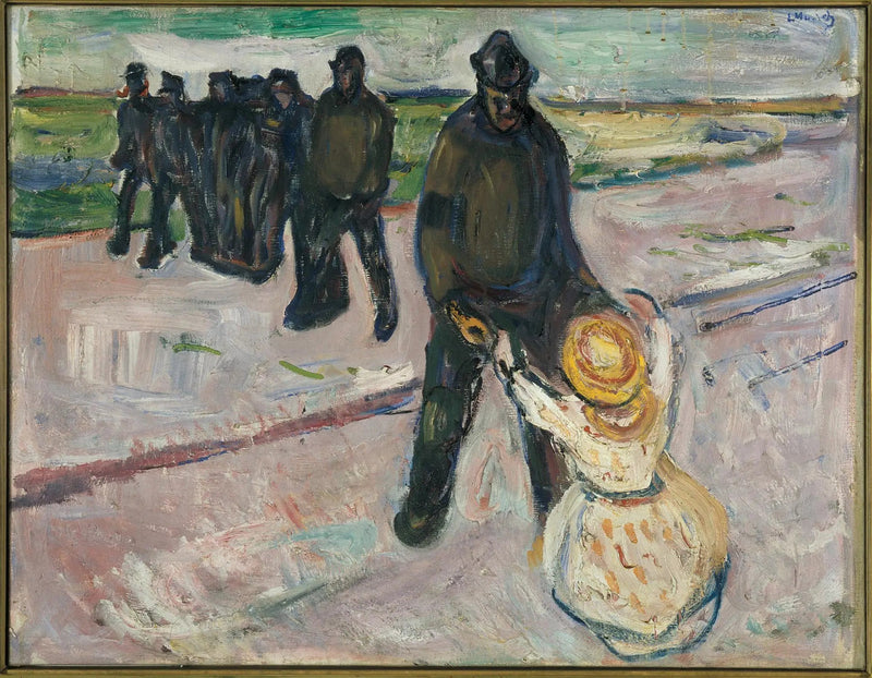 Obrero y Niño - Edvard Munch
