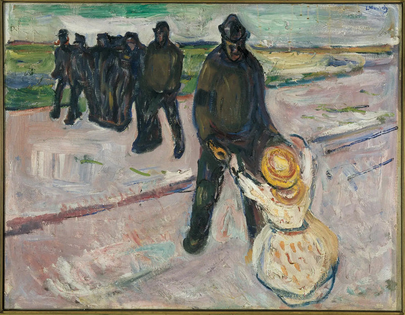 Obrero y Niño - Edvard Munch