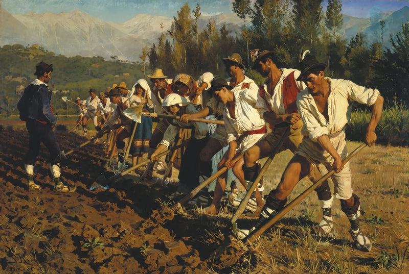 Obreros agrícolas italianos. Abruzas - Peder Severin Krøyer