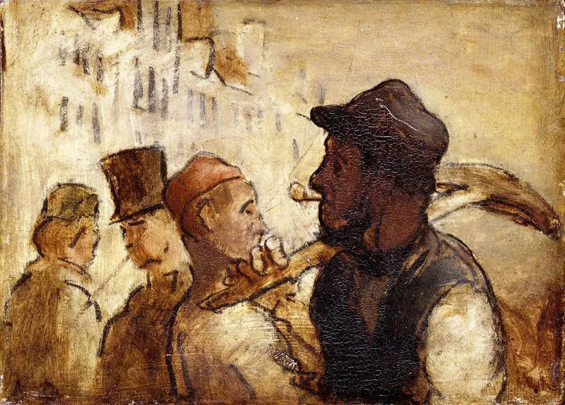 Obreros en la calle - Honoré Daumier