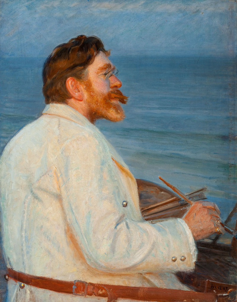 PD Pintura de Kr��yer en Skagen S��nderstrand - Michael Peter Ancher