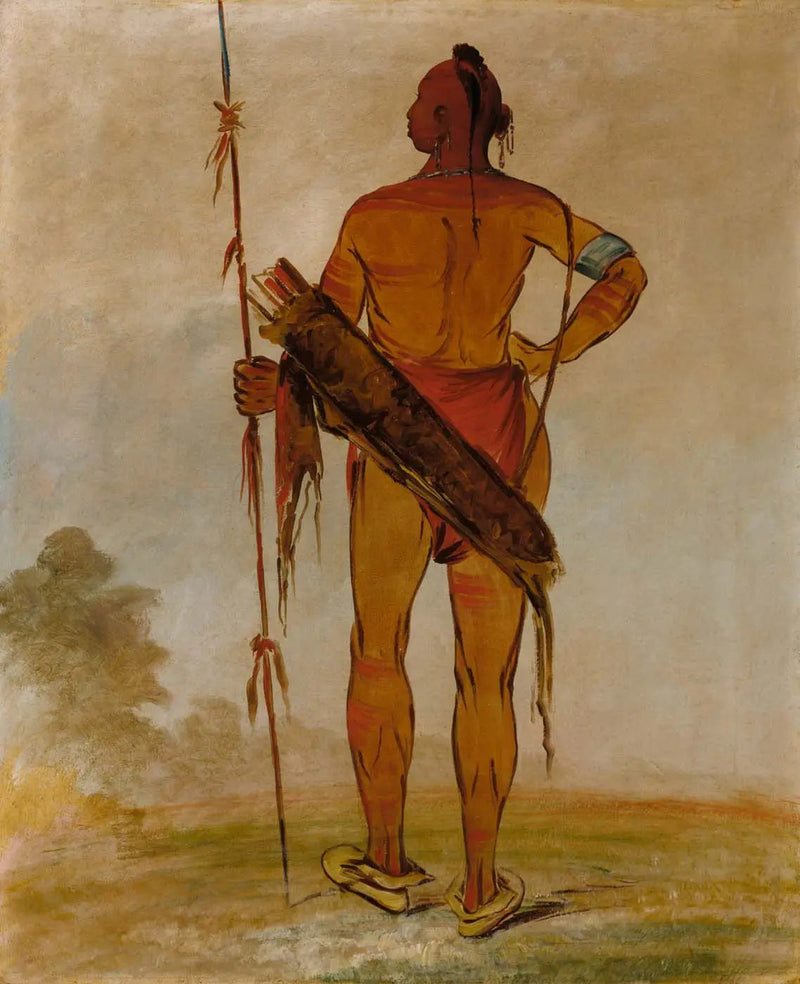 Pa-hú-sha, Cabello Blanco, el Joven, jefe de banda - George Catlin