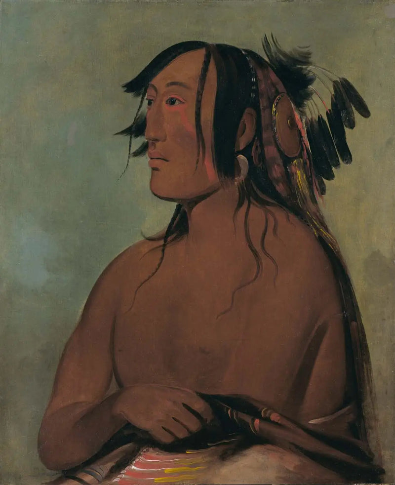 Pa-ris-ka-roópa, Dos Cuervos, el Joven - George Catlin