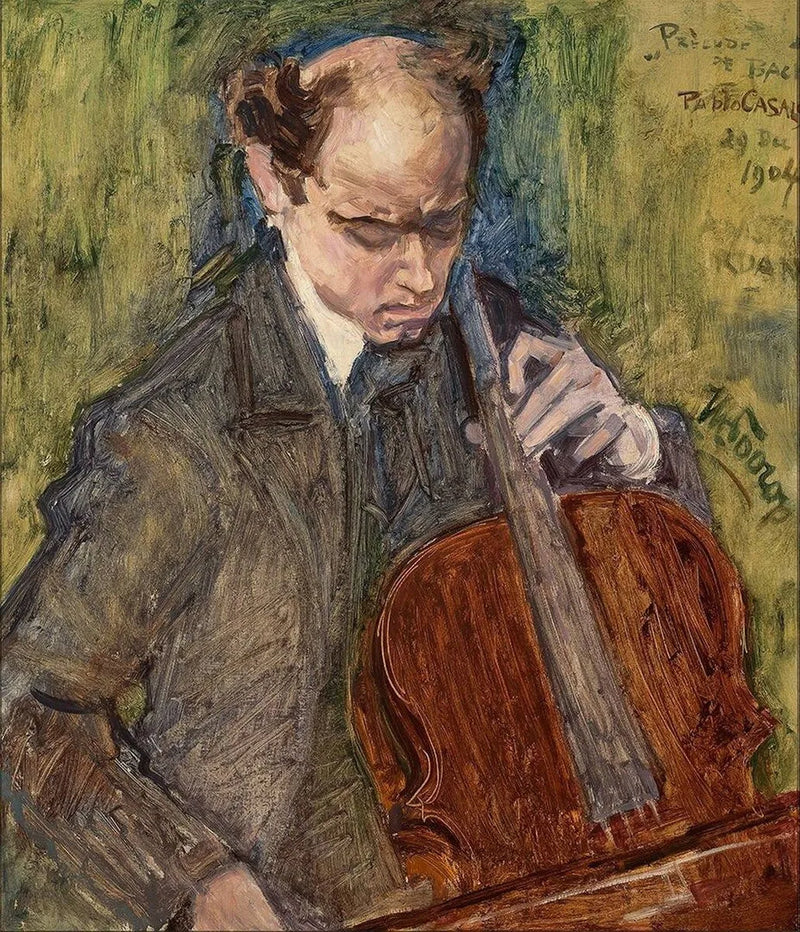 Pablo Casals tocando el violonchelo - Jan Toorop