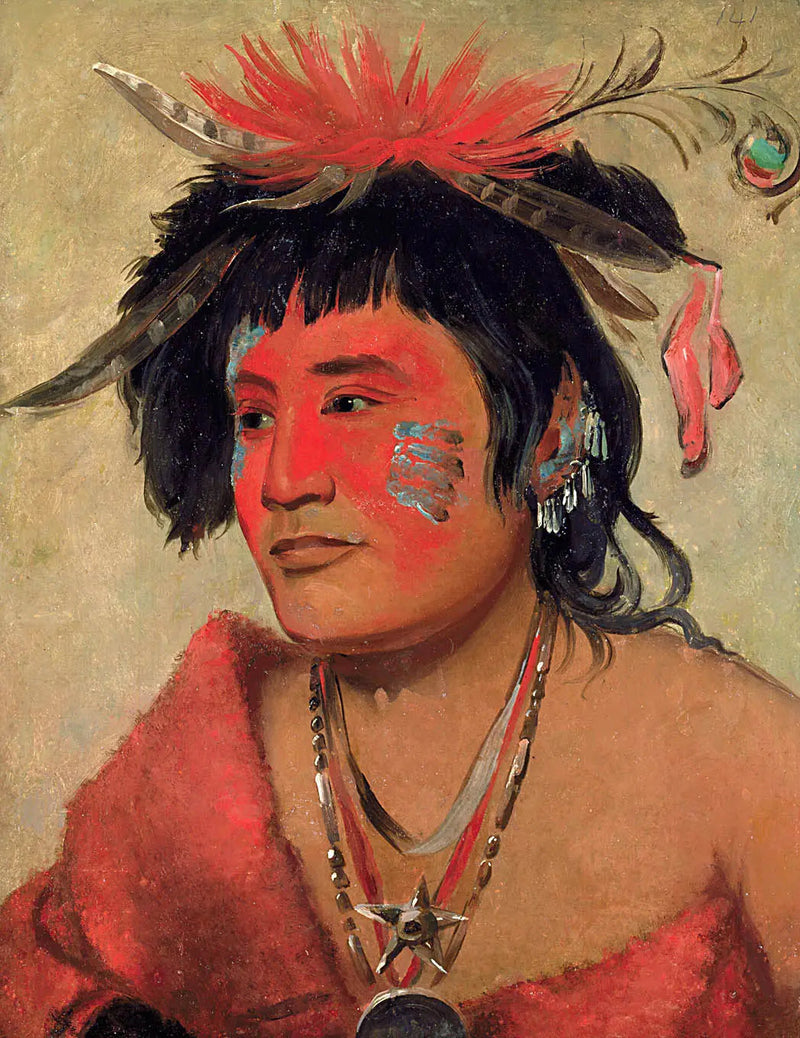 Pah-shee-náu-shaw, un guerrero - George Catlin
