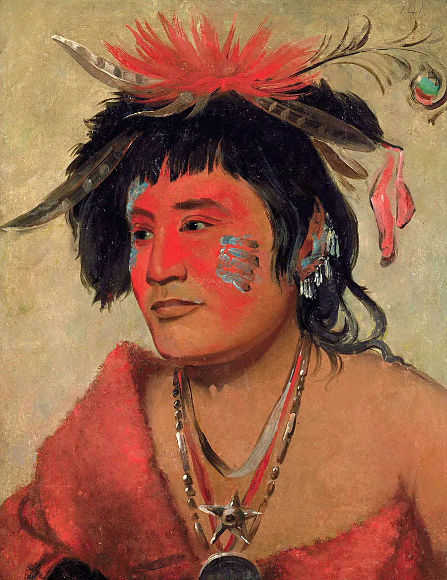 Pah-shee-náu-shaw, un guerrero - George Catlin