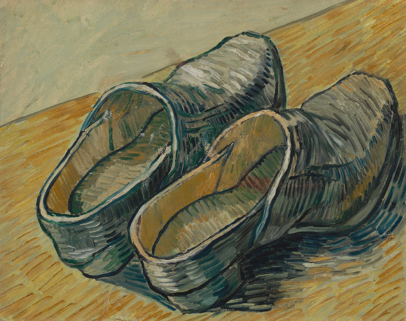 Un par de zuecos de cuero - Vincent van Gogh
