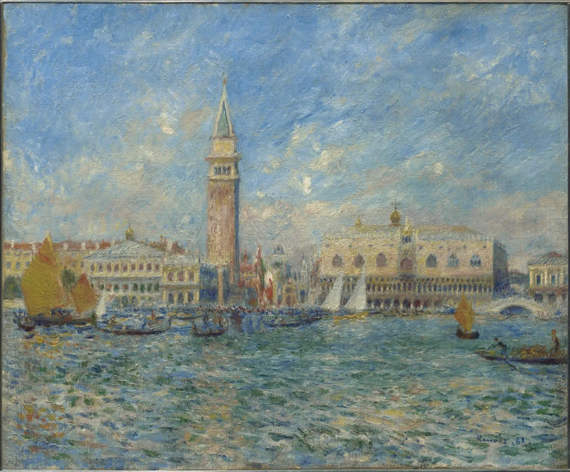 Palacio de los Doges, Venecia - Pierre-Auguste Renoir