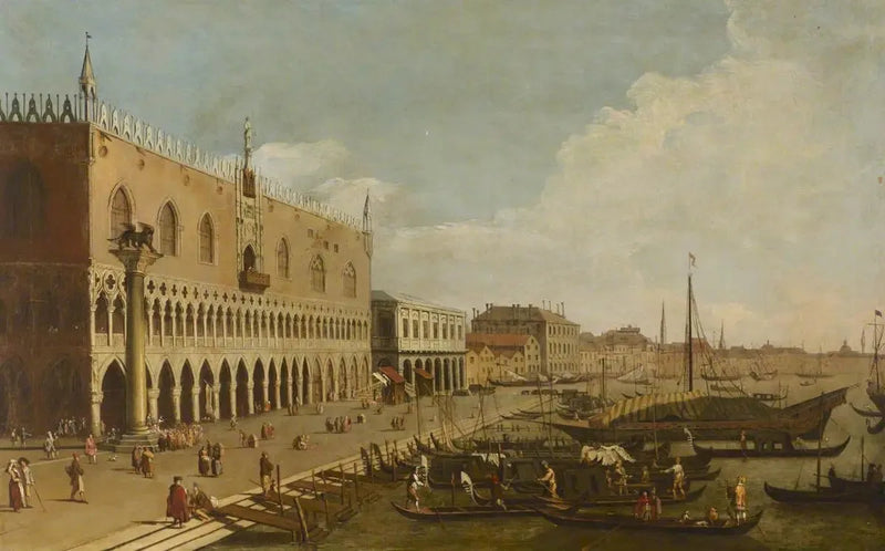 Palacio Ducal y Riva degli Schiavoni, Venecia - Canaletto