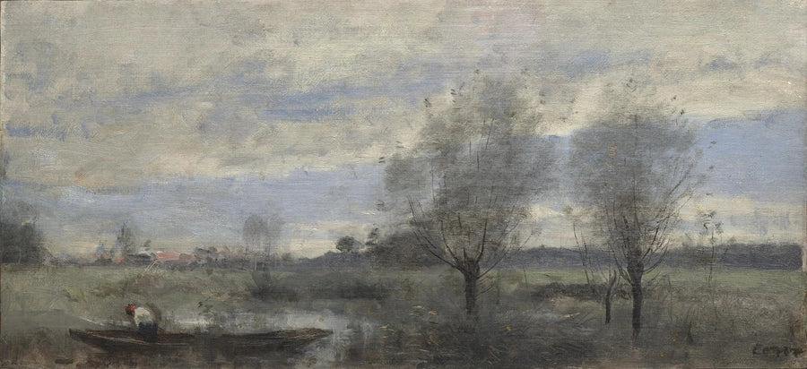 Palluel, sombrero de paja en los pantanos - Jean-Baptiste Camille Corot