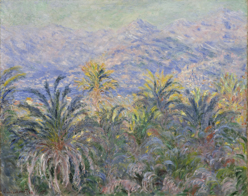 Palmeras en Bordighera W877 - Claude Monet