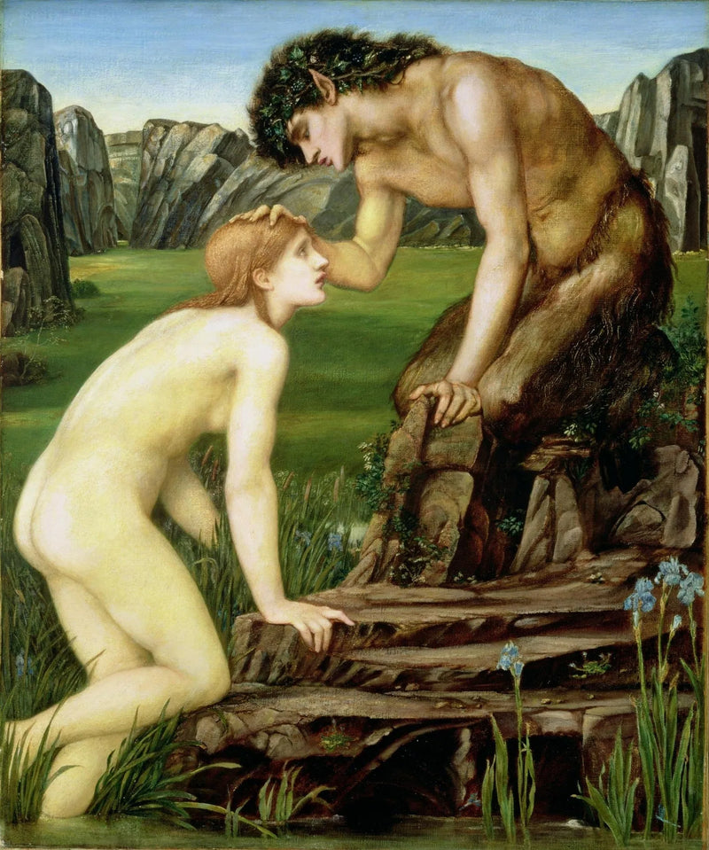 Pan y Psique - Edward Burne-Jones
