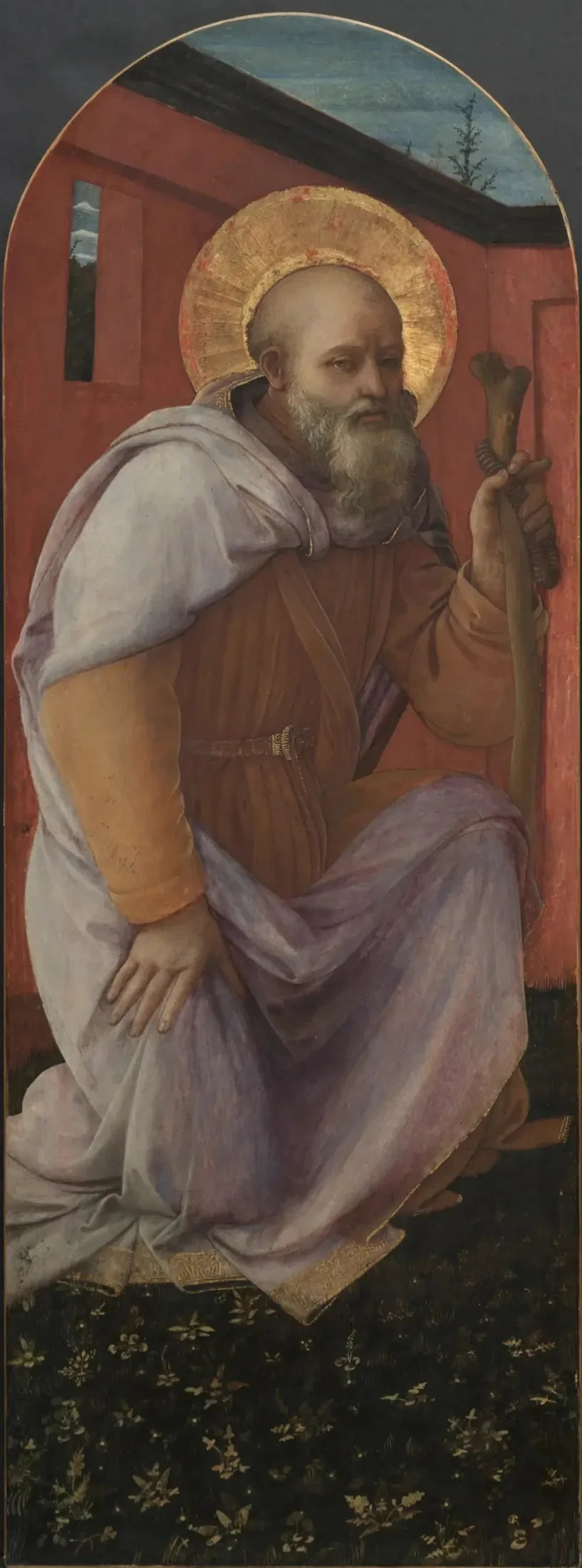 Panel de un Tríptico: San Antonio Abad - Fra Filippo Lippi
