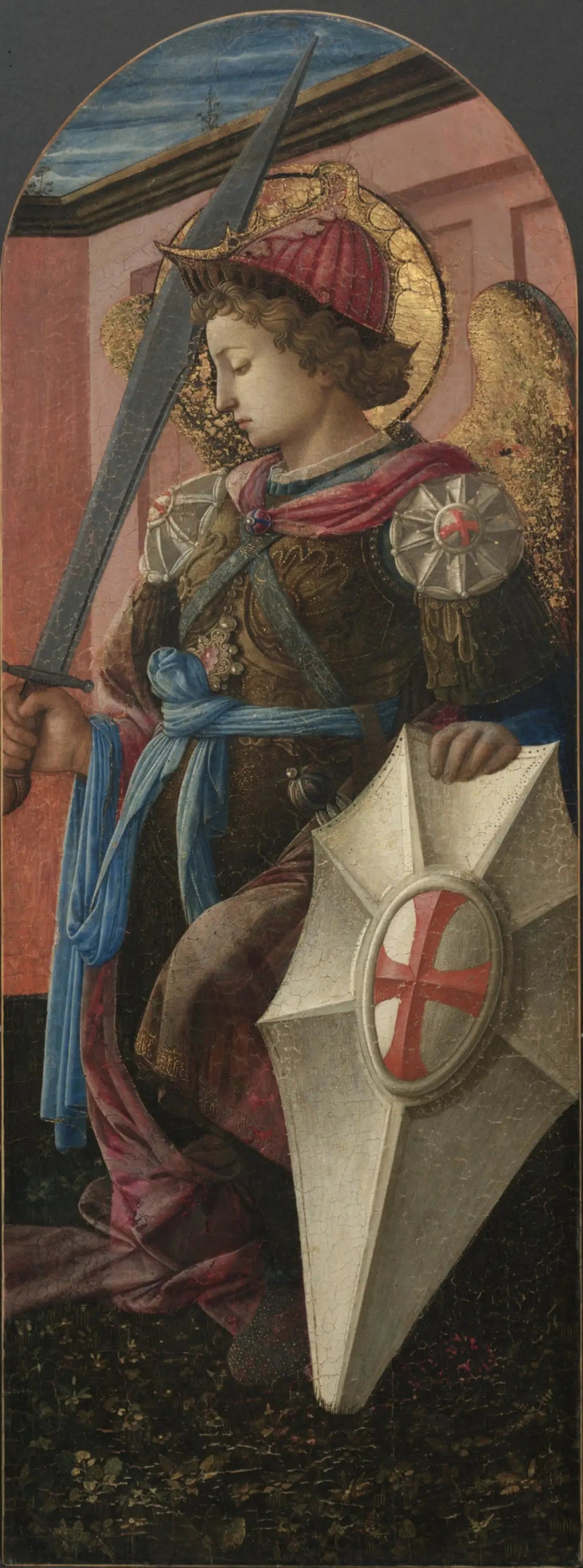 Panel de un Tríptico: El Arcángel Miguel - Fra Filippo Lippi